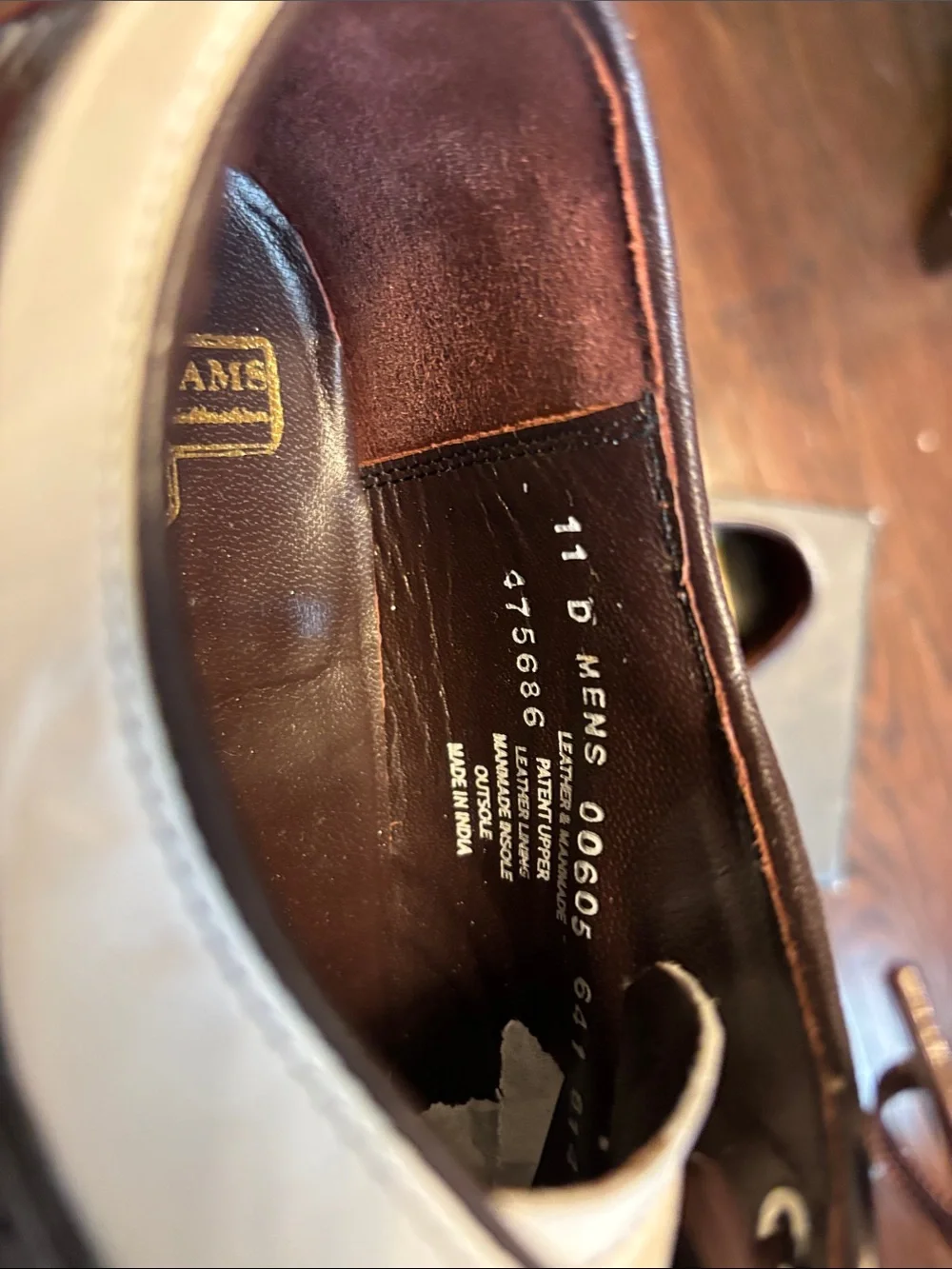 Stacy Adams Dayton Burgundy and White Two-Tone Wingtip Oxfords
